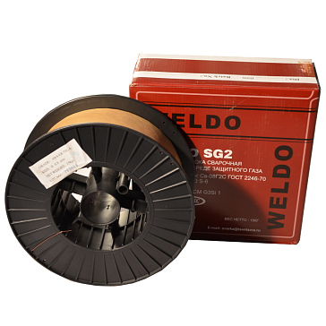 Изображение товара Сварочная проволока Weldo SG2, омедненная, 1,0 мм, 15 кг