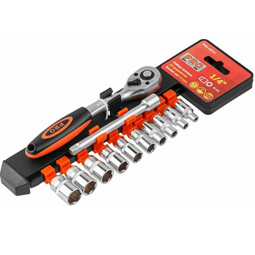 Изображение товара Набор головок STARTUL PRO-41214 (квадрат 1/4", 12 предметов)