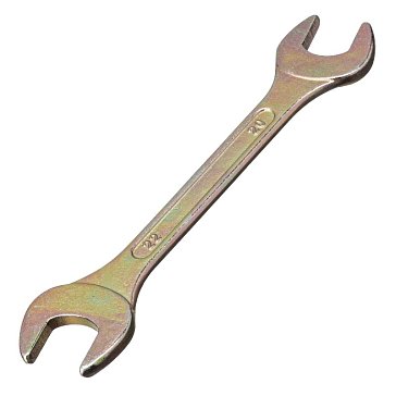 Изображение товара Ключ рожковый Сибртех 14312, 20 х 22 мм, желтый цинк