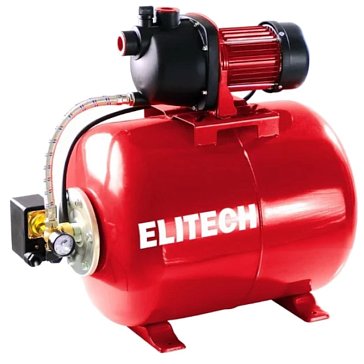 Изображение товара Станция насосная Elitech САВ 1200-50П 205656, 1200 Вт, 58 л/мин, макс. напор 46 м