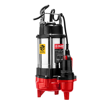 Изображение товара Насос фекальный погружной Зубр НПФ-450, 450 Вт, 250 л/мин, напор 12 м