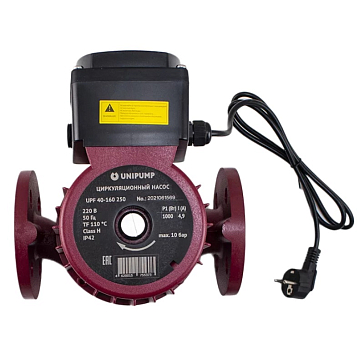 Изображение товара Циркуляционный насос Unipump UPF 40-160 250 для отопления и горячей воды