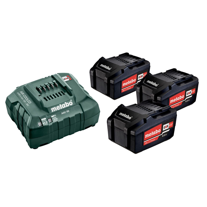 Базовый комплект Metabo Basic-Set 4.0 685049000, 3 аккумулятора 4 А/ч, 18 В + зарядное устройство в Александрове
