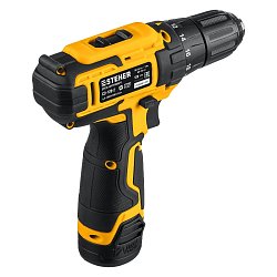 Дрель-шуруповерт Steher CD-120-2 12 В, 30 Нм, 2 АКБ (2 Ач), кейс