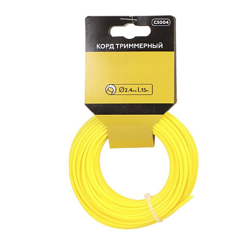 Изображение товара Корд для триммера Champion Round С5004, круг, 2,4 мм, 15 м