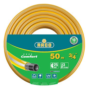 Изображение товара Поливочный армированный шланг Rascо COMFORT 3/4 дюйма 50 м Германия