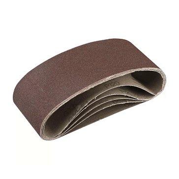 Изображение товара Лента шлифовальная Зубр "СТАНДАРТ" 35341-120 бесконечная на тканевой основе, для ЛШМ, P120, 75х457мм, 5 шт 