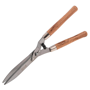 Изображение товара Кусторез Palisad 608375 с деревянными рукоятками и волнистыми лезвиями