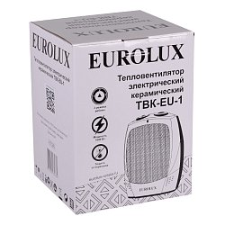 Керамический тепловентилятор Eurolux ТВК-EU-1 67/2/6, 4606059034384, с обдувом (электропитание 220 В, мощность 2000 вт, напольный)