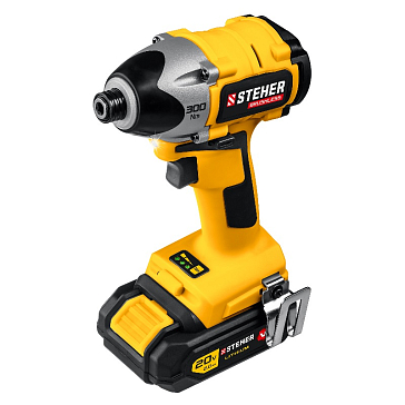 Изображение товара Бесщеточный винтоверт Steher CSB-300-2 с 2 аккумуляторами в кейсе