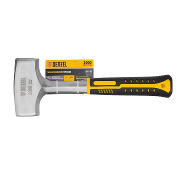 Изображение товара Кувалда Denzel 11013, 2 кг, цельнометаллическая, двухкомпонентная рукоятка