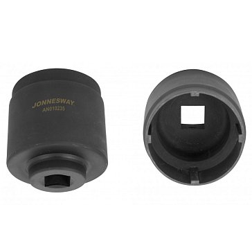 Изображение товара Головка торцевая радиусная Jonnesway AN010235, 3/4"DR, 64 мм, для стопорной гайки выходного вала 10-ступенчатой автоматической коробки передач грузового автомобиля SCANIA