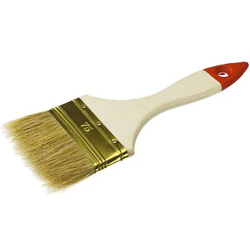 Изображение товара Плоская кисть Зубр УНИВЕРСАЛ-ОПТИМА 75мм натуральная щетина