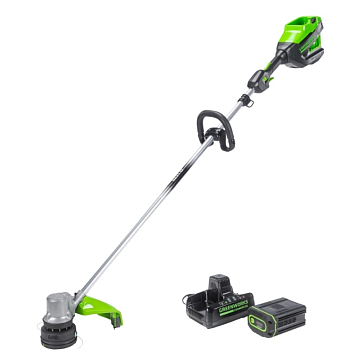 Изображение товара Триммер аккумуляторный Greenworks GD82LTk2 2110607UA, 82V, с 1хАКБ 2.5 Ач и ЗУ
