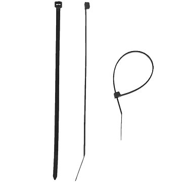 Изображение товара Нейлоновые черные хомуты Зубр 7.6x400 мм, 50 шт, Россия