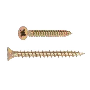 Изображение товара Шуруп универсальный Starfix SMC1-100390-2000, 2.5х10 мм, желтый цинк, 2000 шт. в картонной упаковке