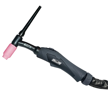 Изображение товара Горелка аргоновая Кедр TIG-26FX EXPERT (8014255-002, MultiTIG, 12 pin, 1 кн., газ б/с, головка гибкая, 7,6 м, 8007369)