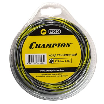 Изображение товара Корд триммерный Champion Tornado C7050, 2.4мм* 15м, витой квадрат