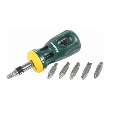 Изображение товара Отвертка реверсивная с битами Kraftool BIT LOCK 26161-H13 12-в-1