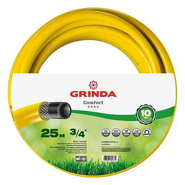 Изображение товара Шланг поливочный Grinda Comfort 8-429003-3/4-25_z02, 3/4", 25 м, 25 атм, армированный, 3-х слойный