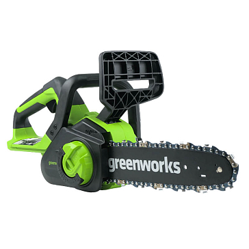 Изображение товара Аккумуляторная цепная пила Greenworks G24CS25 24В 25см малогабаритная