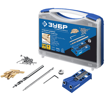 Изображение товара Двойной кондуктор для глухих отверстий Зубр 30091 два отверстия