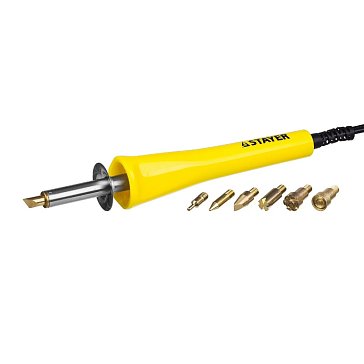 Изображение товара Прибор для выжигания Stayer "MASTER" 45225 с набором насадок 6 шт 