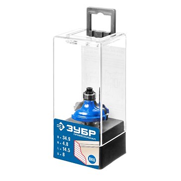 Изображение товара Фреза кромочная калевочная №5 Зубр Профессионал 28706-34.9 для обработки дерева