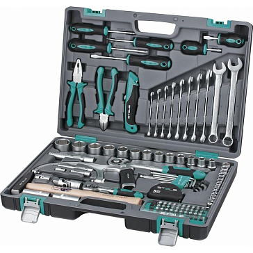 Изображение товара Набор инструментов Stels 1/2", 1/4" (98 предметов)