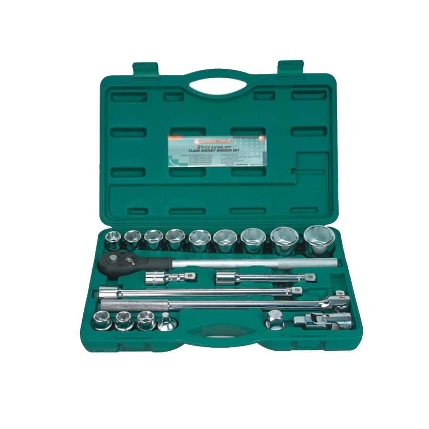 Набор головок торцевых Jonnesway S04H6121S, 3/4"DR, 19-50 мм, 20 предметов в Муроме