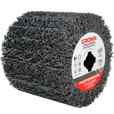Изображение товара Щетка Crown CAQ-B11060 из чёрного алмазного абразива для УШМ 110 мм