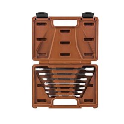 Набор ключей гаечных комбинированных трещоточных Ombra 935007 SNAP GEAR, 7 предметов