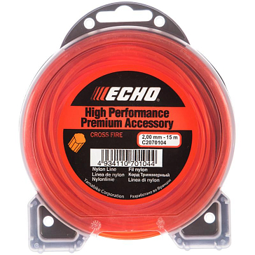 Изображение товара Леска триммерная Echo С2070104, крест, 2 мм, 15 м