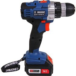 Аккумуляторная дрель-шуруповерт Фиолент ДША1-10-РЭ5-14В (напряжение 14.4 v, тип li-ion)