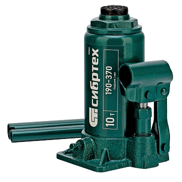 Изображение товара Домкрат гидравлический бутылочный Сибртех 50806 10 т 190-370 мм