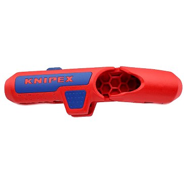 Изображение товара Универсальный съемник оболочки Knipex ErgoStrip 16 95 01 SB профессиональный инструмент для кабелей