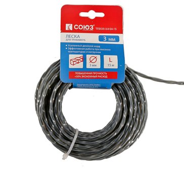 Изображение товара Леска для триммера Союз ТЛ3535-3.0-SA-15