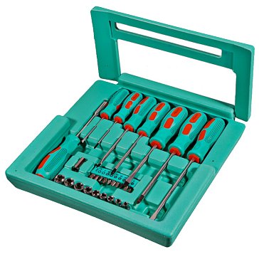 Изображение товара Набор отверток Sturm 1040-02-SS5, 27 предметов, кейс-дисплей, CrV