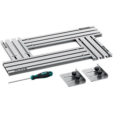 Изображение товара Фрезерный шаблон Kraftool KRAFTFLEX 32807 MFS 200x400мм с 2 упорами Германия