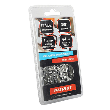 Изображение товара Цепь Patriot PG-C91VS-44 862381344 3/8 1.3 44 звеньев
