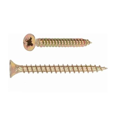 Изображение товара Шуруп универсальный Starfix SMC1-20392-1000, 3.5х12 мм желтый цинк, 1000 шт. в картонной упаковке