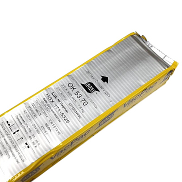 Изображение товара Сварочные электроды Esab OK 53.70 2.5x350 мм, пластиковая упаковка, 1.8 кг