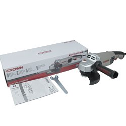 Угловая шлифмашина Crown CT13507-150N (мощность 1500 вт, вес нетто 3.48 кг, комплектующие)