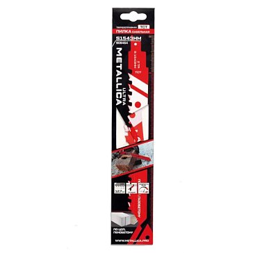 Изображение товара Пилки сабельные Metallica Ultra S1543HM 908464, 240/195мм, шаг 12,7мм, TCT-тв. спл., по газобетону/ЦСП, 1шт