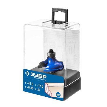 Изображение товара Фреза кромочная калевочная Зубр Профессионал 41.3x18мм радиус 6.3мм