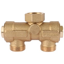Комплект трехходового клапана Stout SFB-0001-000001 для котла + бойлера