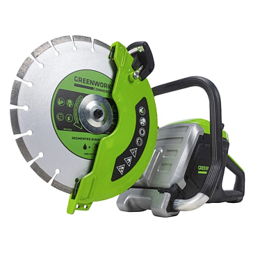 Изображение товара Бетонорез аккумуляторный Greenworks 1501307, 82V, 350 мм, 4,3 кВт, без АКБ И ЗУ