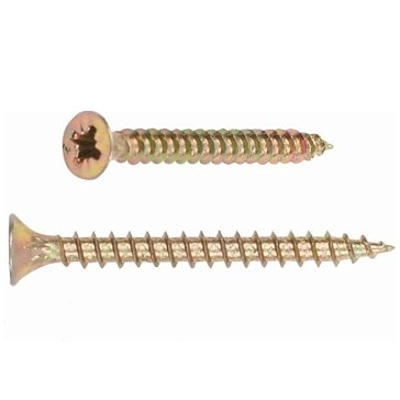 Изображение товара Шуруп универсальный Starfix SMZ1-100405-100, 2.5х25 мм желтый цинк (100 шт в зип-локе)