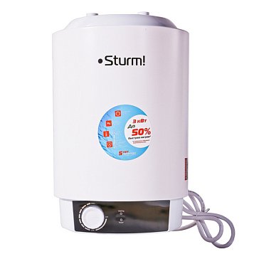 Изображение товара Водонагреватель накопительный Sturm WH3010BR / 10 литров / верхняя подводка