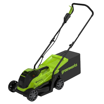 Изображение товара Газонокосилка аккумуляторная Greenworks 24В GD24LM33 VT, 33см;бесщеточная;травосборник 30л;мульчирование(без АКБ и ЗУ)